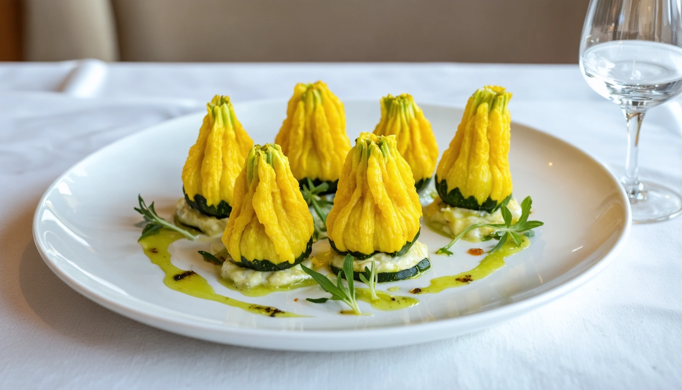 fiori di zucchine ripieni